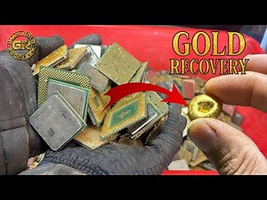 Gold & Copper Recovery from 19kg CPU Scrap (Full Process + Final Yield)