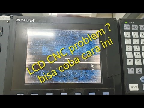 Problem Layar LCD mitsubishi meldas M60 || error lcd cnc