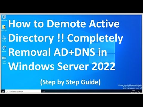 How to Demote Active Directory !! Completely Removal AD+DNS in Windows Server 2022 !! Step By Step !