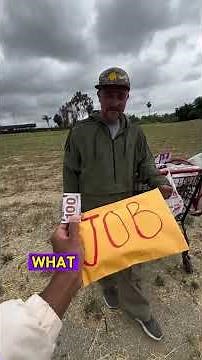 Millionaire asking strangers if you will take job or $1000 #shorts