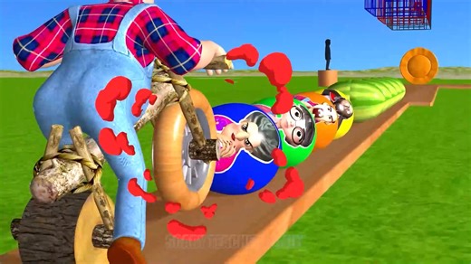 Scary Teacher 3D vs Squid Game Put in Key Wooden Wheel Rolling Challenge Who's Boss | Scanry teacher