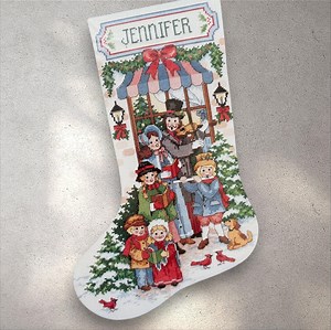 Cross Stitch Pattern Victorian Carolers Stocking PDF   Xsd SAGA, Children, Christmas Ornaments With Alphabet, Instant Digital Download - Etsy Canada