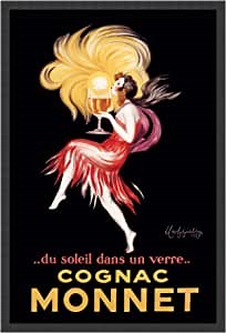 Framed Art Print, 'Cognac Monnet (ca. 1927)' by Leonetto Cappiello: Outer Size 25 x 37"