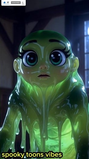 It was never cute 😨Would you run or freeze? 👻This Slime Was Lying 😱#slimemonster #spooky #scary