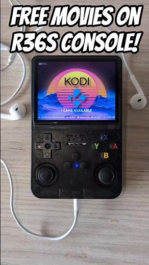 Movie Night Anywhere with Kodi on R36S! 😱 #r36s #kodi #freemovies #retrogaming #retrotech #edc