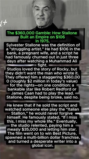 The $360,000 Gamble How Stallone Built an Empire