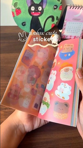 Cute stickers finds from Amazon 🧸 #stickers #amazon #stationery #foryou #fyp #kawaii #cozy #meesho