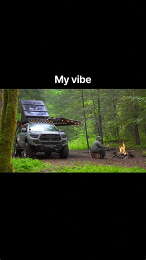 This is my vibe #campping #solocamping #tacoma #campfire #offroad