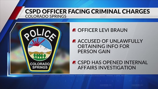 Colorado Springs police officer arrested for alleged misconduct