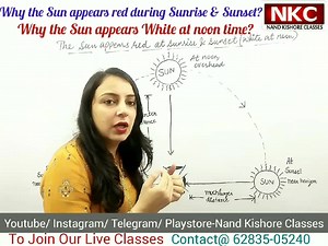 Why Sun appears Red during Sunrise/Sunset and White at Noon Time? | Maths Solutions by Nand Kishore
