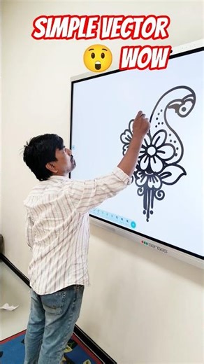 vector design on digital screen #vector #design #easy #freehand #sketch #art #2026