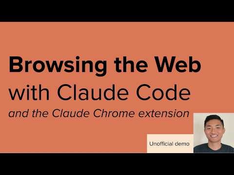Claude Code + Claude Chrome Extension Demo (Unofficial)
