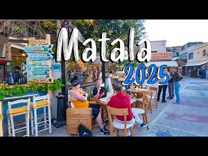 Matala Crete, walking tour 4K, Greece travel guide 2025