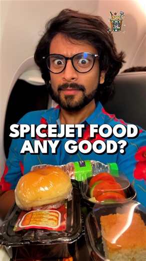 Dasaraj Centhamil Tarun on Instagram: "Has SpiceJet’s Food Improved?? ✈️ 🌮 Flying from Jaipur to Mumbai on SpiceJet, I tried their pre-booked meal — and this flight turned out to be the perfect start to a brand new series: T20 With DCT. Delays at the airport, a crowded lounge, and a late take-off meant the journey was already eventful before the food even arrived. Once onboard, the meal was a mixed bag. The bun and salad were decent, the stuffed potato missed the mark, and the chicken seekh was