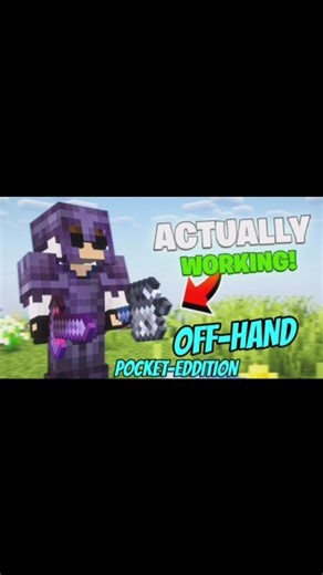 🤯Finally OFFHAND Mod For Minecraft Pocket Edition!