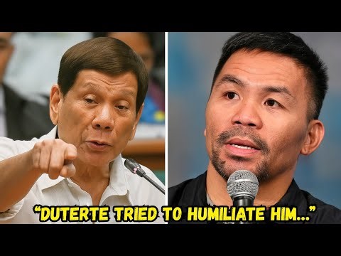 President Duterte Tried to Humiliate Manny Pacquiao on Live TV — His Reply Went Viral!