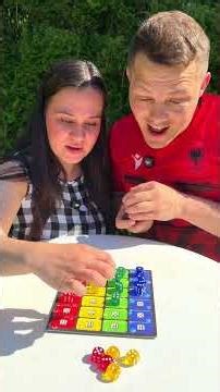 Dice game challenge! Complete your colors to win! #dicegames #boardgames #couplechallenge