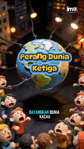 Spesialis Foto & Video Malang on Instagram: ""Perang Dunia Ketiga Bisa Dimulai Tanpa Tembakan" Tapi jangan perang dulu lah, saya belum naik haji/umroh dan masih banyak cita-cita yg belum tercapai. Oia, sekarang bikin animasi clay yang viral dan estetik nggak perlu laptop mahal atau skill ribet. Cukup pakai HP, kamu sudah bisa bikin konten 3D clay animation yang kelihatan profesional! Di dalam Tutorial Lengkap ini, kamu akan dapetin: ✅ Step-by-step tutorial dari nol (pemula aman) ✅ Ebook kumpulan
