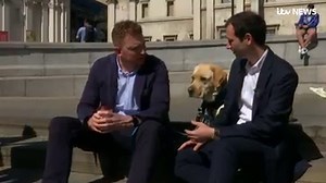 30K views · 491 reactions | Army veteran Richard Mearns goes nowhere without his dog Ziggy, not because he doesn't want to, but because he can't. Richard has PTSD after serving in Iraq. Ziggy is an assistance dog who lays a paw on his knee when he is stressed to remind him that he's safe as Sam Holder explains. | ITV London | Facebook