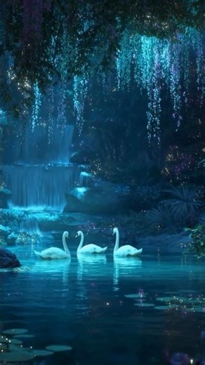 White Swan Song 🦢 | Emotional Animal Music Video | Peaceful Nature Vibes & Relaxing Bird Melody