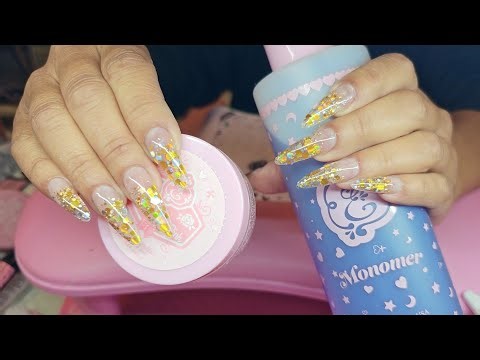 Enailcouture.com cotton candy #acrylicnails #naildesign #nailart #nailtech #glitternails #fyp