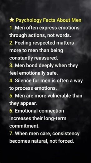 Psychology Facts About Men You Should Know