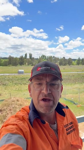 Darren, the founder of Elite Tiling and Bathroom Renovations Bathurst out onsite on this beautiful Sunday ☀️ | Elite Tiling and Bathroom Renovations Bathurst