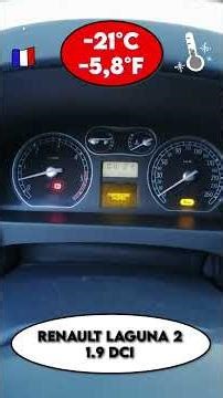 Cold Start of a Renault Laguna 1.9 dCi -21°C -5,8°F❄️ #satisfying #satisfyingvideo #asmr