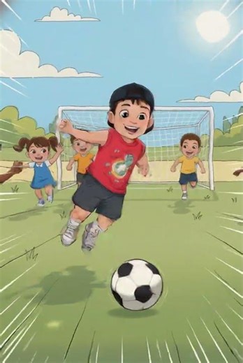 Kids First Soccer Game ⚽ Fun Play & First Goal! #football #kidsvideo #soccer #goal