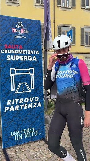 Everything’s ready for the Salita Cronometrata in Superga 🙌🏻 #MilanoTorino @creditagricoleitalia