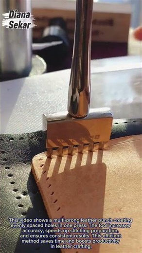 Precision Leather Hole Punching Tool | Fast Crafting Technique