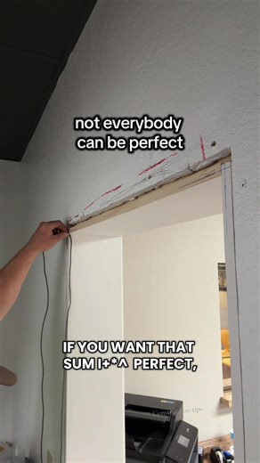 Construction tip - how to hang trim like a PRO! #constructiontips #tipsandtricks #diyhacks