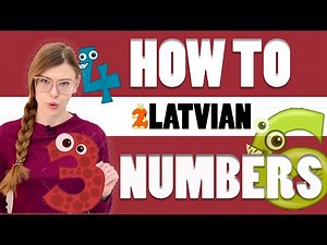 LATVIAN NUMBERS 1-10! | IRREGULAR LATVIAN LESSON
