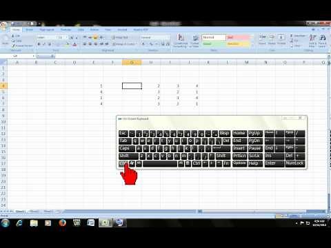 Microsoft excel shortcut: how to insert column and row using shortcut key
