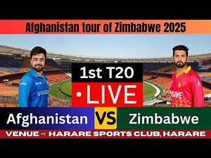 Live: AFG vs ZIM | 1st T20 2025 | Zimbabwe vs Afghanistan | Ball-by-Ball Commentary