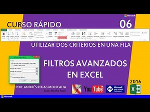 06 Use two criteria in a row - Advanced Filters