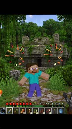 Every Minecraft Player After Finding a Jungle Temple 😂 #minecraft #shorts #steve #minecraftmemes