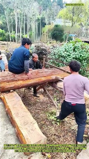 Traditional wood sawing techniques
