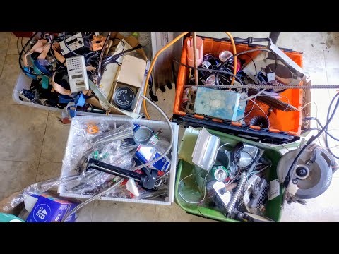 Processing Commercial Dumpster Dive Haul: Microscrapping for Copper, Brass, Aluminum, Steel Recovery