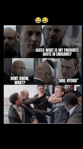 Hail Hydra Gone Wrong 💀😂 | Endgame Reference Meme #shorts