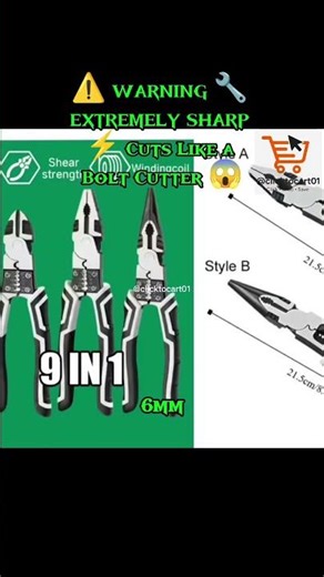 ⚠️🔧 SHARP INDUSTRIAL PLIER POWER 🏍️⚡‎‎