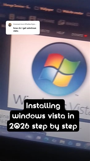 Installation of Windows Vista in 2026 || #windows #shorts #viral