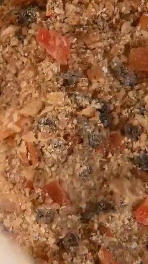 Martha's recipe for oat bars with dried-fruit-and-nut produces a nutrient-dense snack that's filled with flavor and crunch. We love the combination of dried papaya, cherries, and blueberries with pecans and macadamia nuts, but you can swap in your favorite nuts and dried fruits, just be sure to keep the amounts roughly the same. Grab the full recipe: bit.ly/4k8nOP4 | Martha Stewart