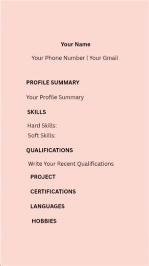 CV Format Tips | Create a Professional Resume Fast