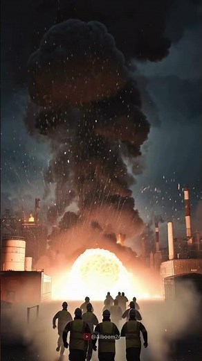 "Massive Factory Explosion Caught on Camera – Engineers Run for Their Lives!"