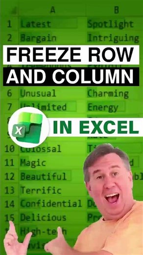 Excel How to Freeze Top Row and First Column in Excel