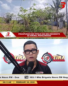TIRA BRIGADA | FEBRUARY 6, 2026 Kaibahan si Roden Sical Subuot pang-aanab nin daga sa Siruma, mainit pang urulay sa social media ================================= HEADLINES ================================= ◍ Suhay na imbestigasyon dapit sa subuot pang-aanab nin daga sa San Ramon, Siruma, isasagibo sa Sangguniang Bayan ◍ Mayora Leni Robredo, nakipaghilingan ki DPWH Sec. Dizon; Pirang mayor na proyekto sa Naga, napag-ulayan ◍ Pagkakabistuhan ni Mary Grace Piattos, dapat na subuot ibuyagyag sabi k
