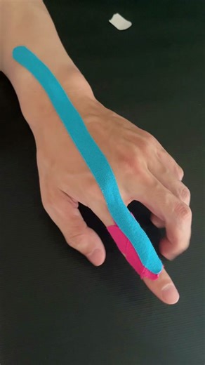 Kinesiology Tape for Sprained Finger Recovery