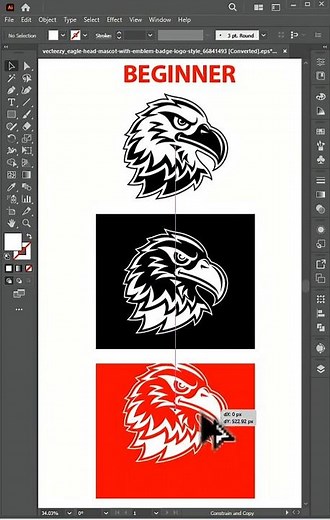 Adobe Illustrator Logo Design: Beginner to Pro Speed Run #tutorial #adobeillustrator #quick #tips