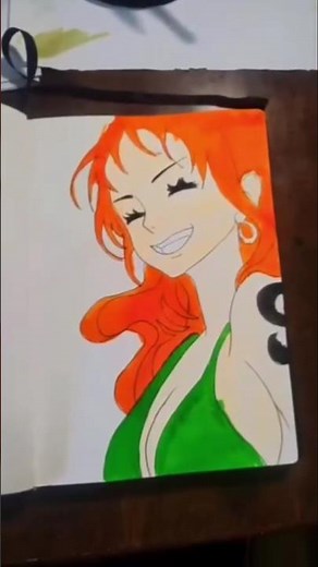 drawing nami ❤️💓#onepiece #anime #gbtart # #art #ytshorts
